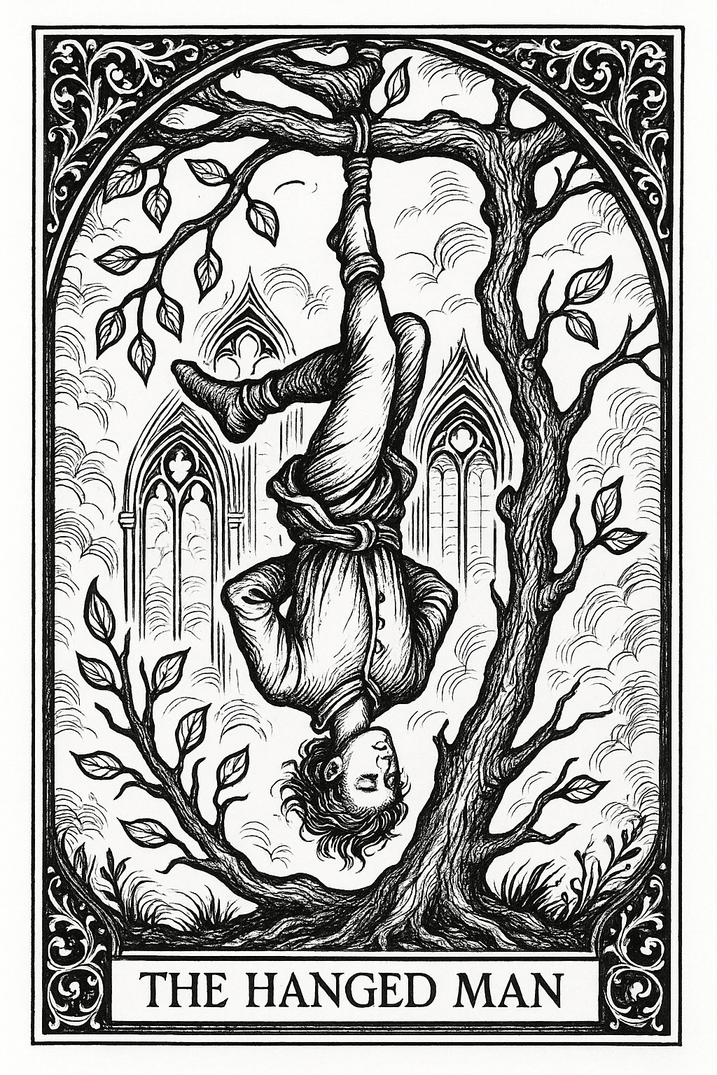 Libro da Colorare Gotico–22 Arcani Maggiori in PDF