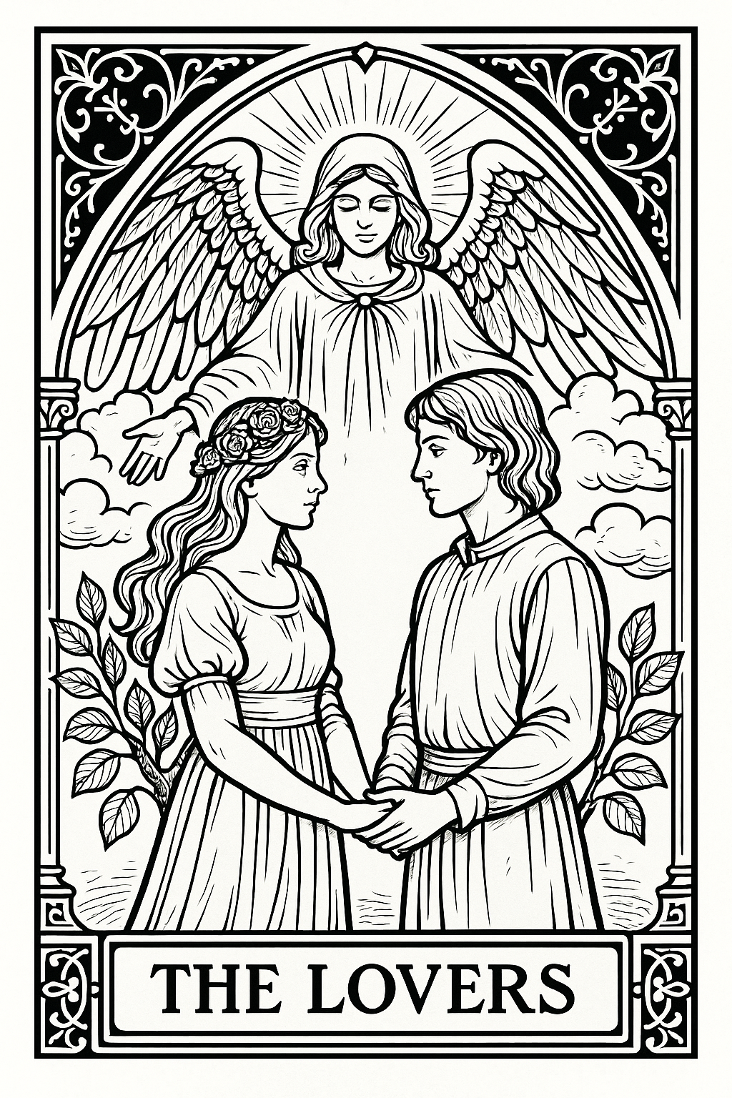 Libro da Colorare Gotico–22 Arcani Maggiori in PDF