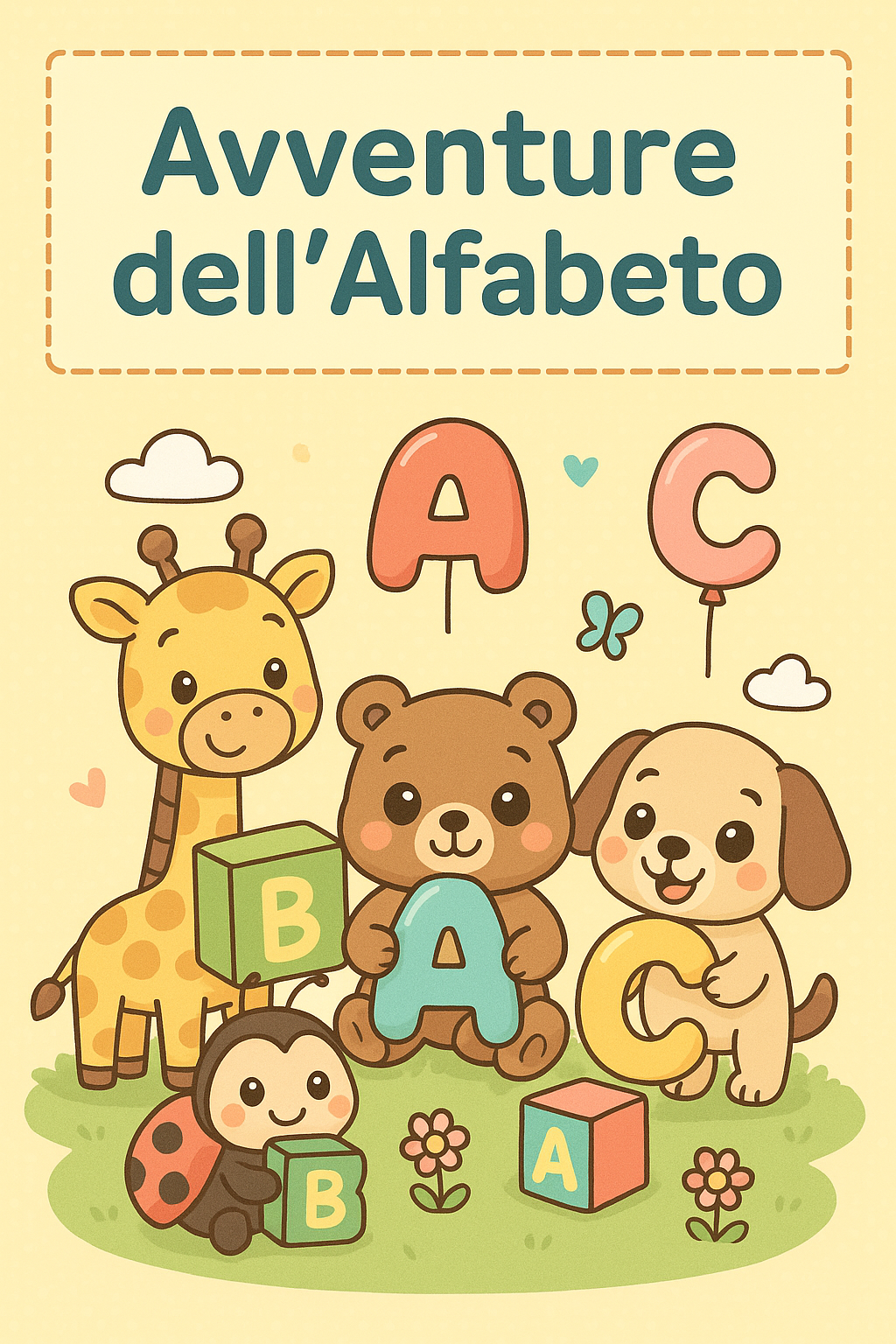 Avventure dell’Alfabeto – Libro educativo da colorare con attività di pregrafismo per bambini 3-6 anni
