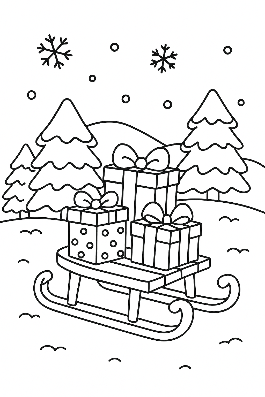 Libro da Colorare Cozy Invernale – 15 Illustrazioni Kawaii per Relax e Creatività