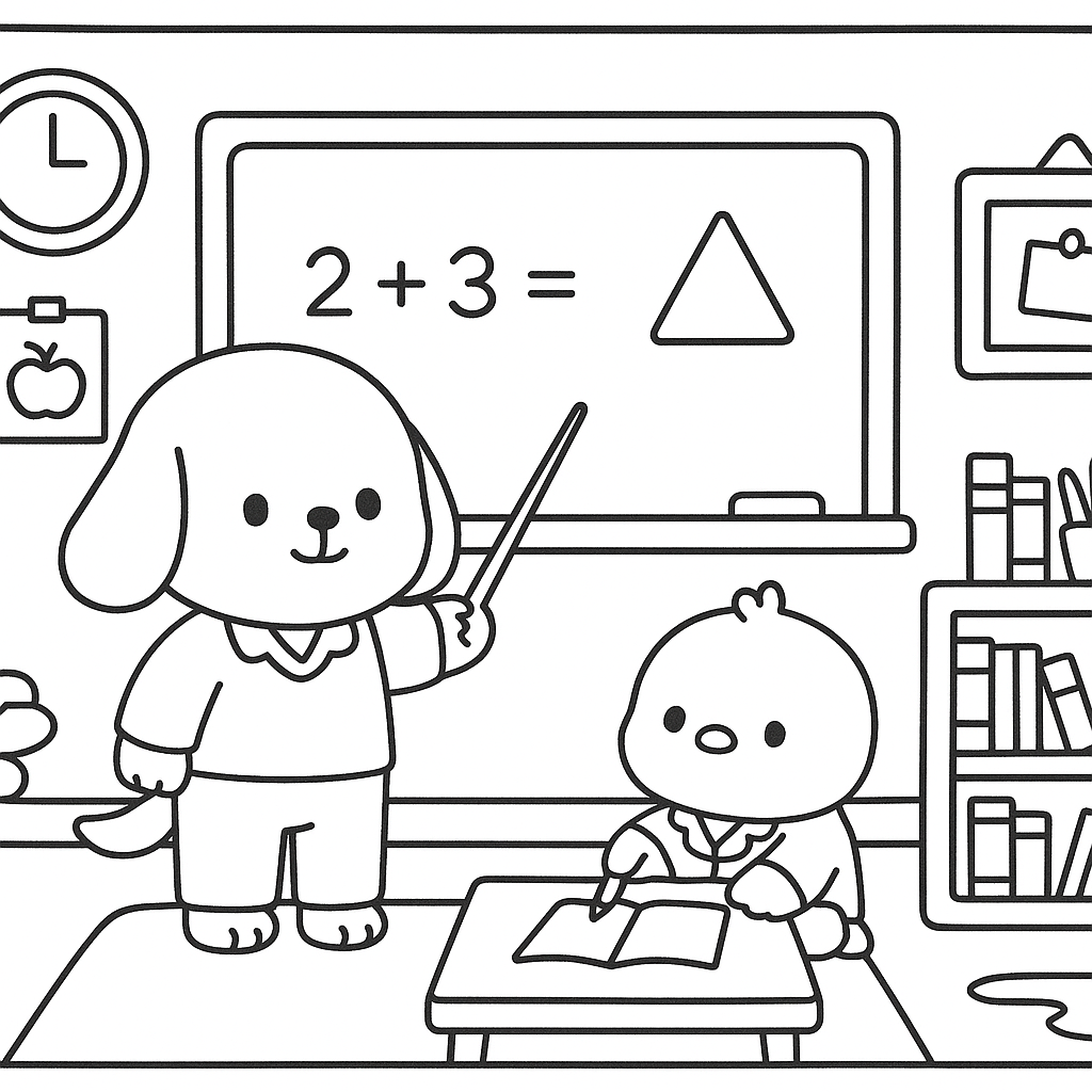 Le avventure di Momo & Kiki – Libro da Colorare Kawaii in Bianco e Nero per Bambini (Formato A4 Orizzontale)