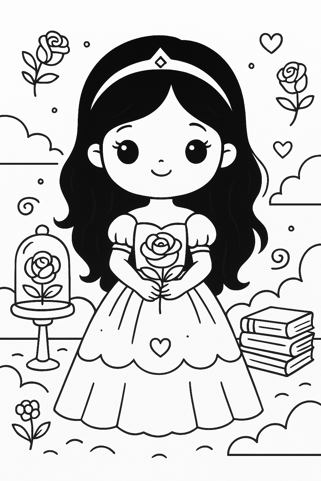 Libro da colorare : Colora Fiabe & Principesse