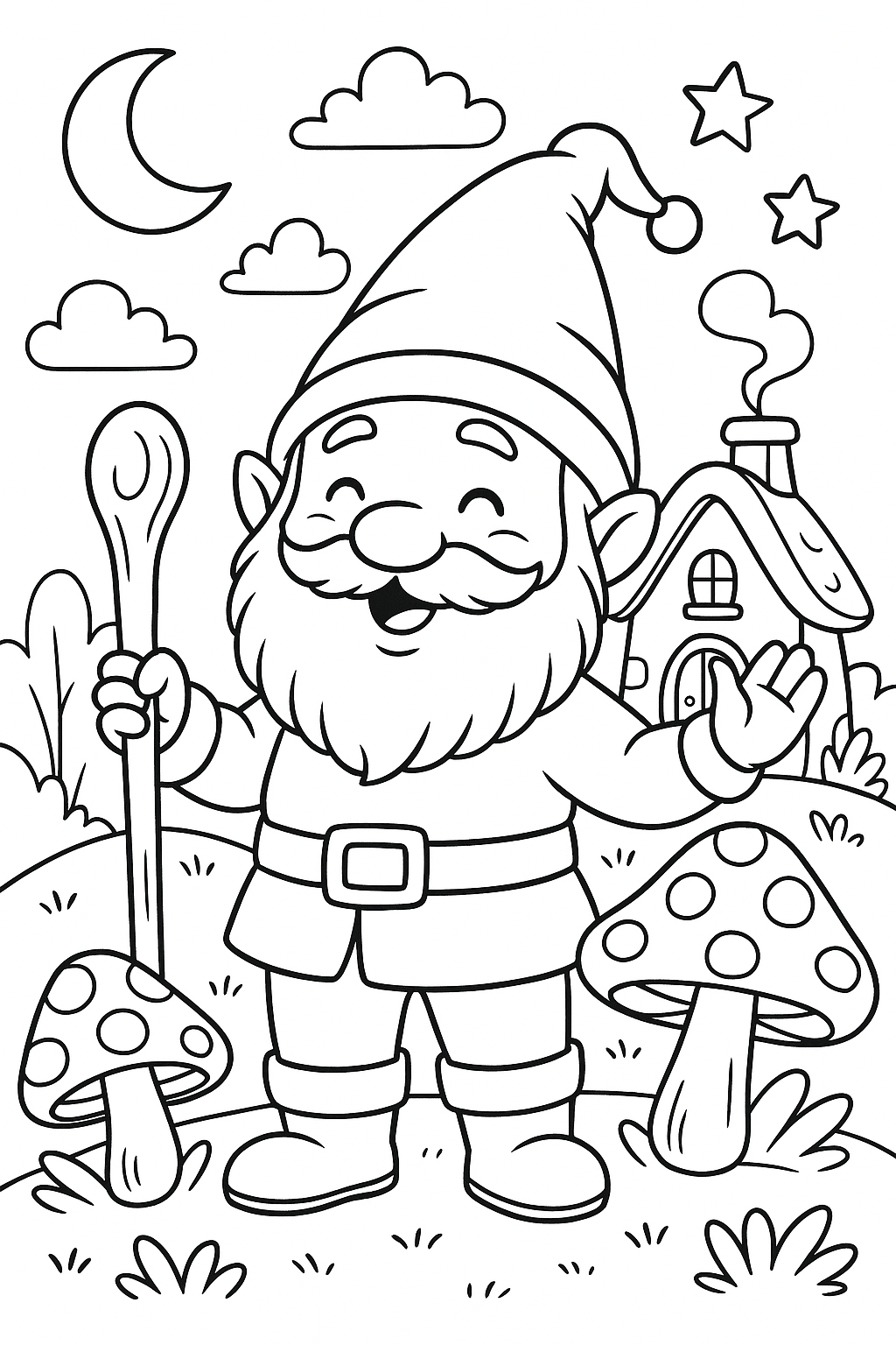 Colora la foresta incantata – PDF bambini