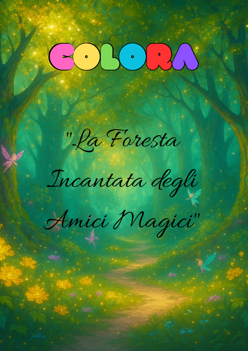 Colora la foresta incantata – PDF bambini