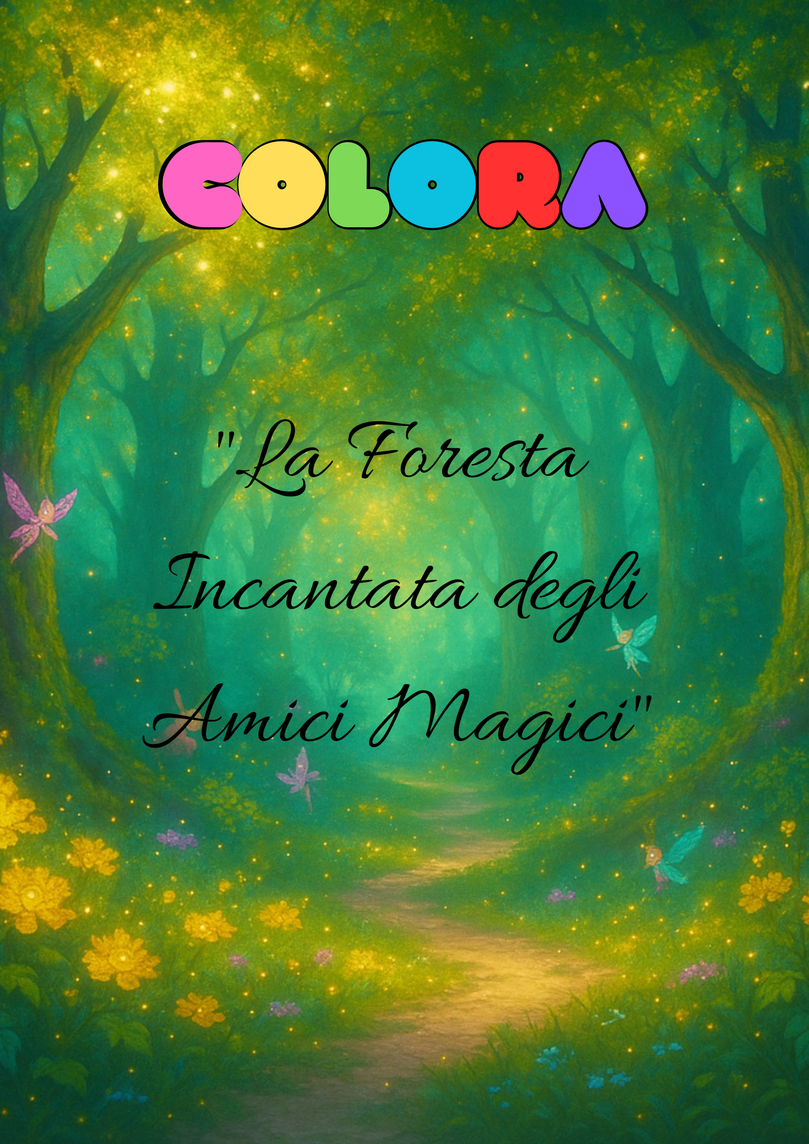 Colora la foresta incantata – PDF bambini